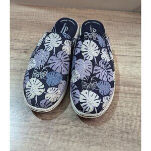 Clarks Cloudsteppers Womens Floral Slip-On Shoes Size 9